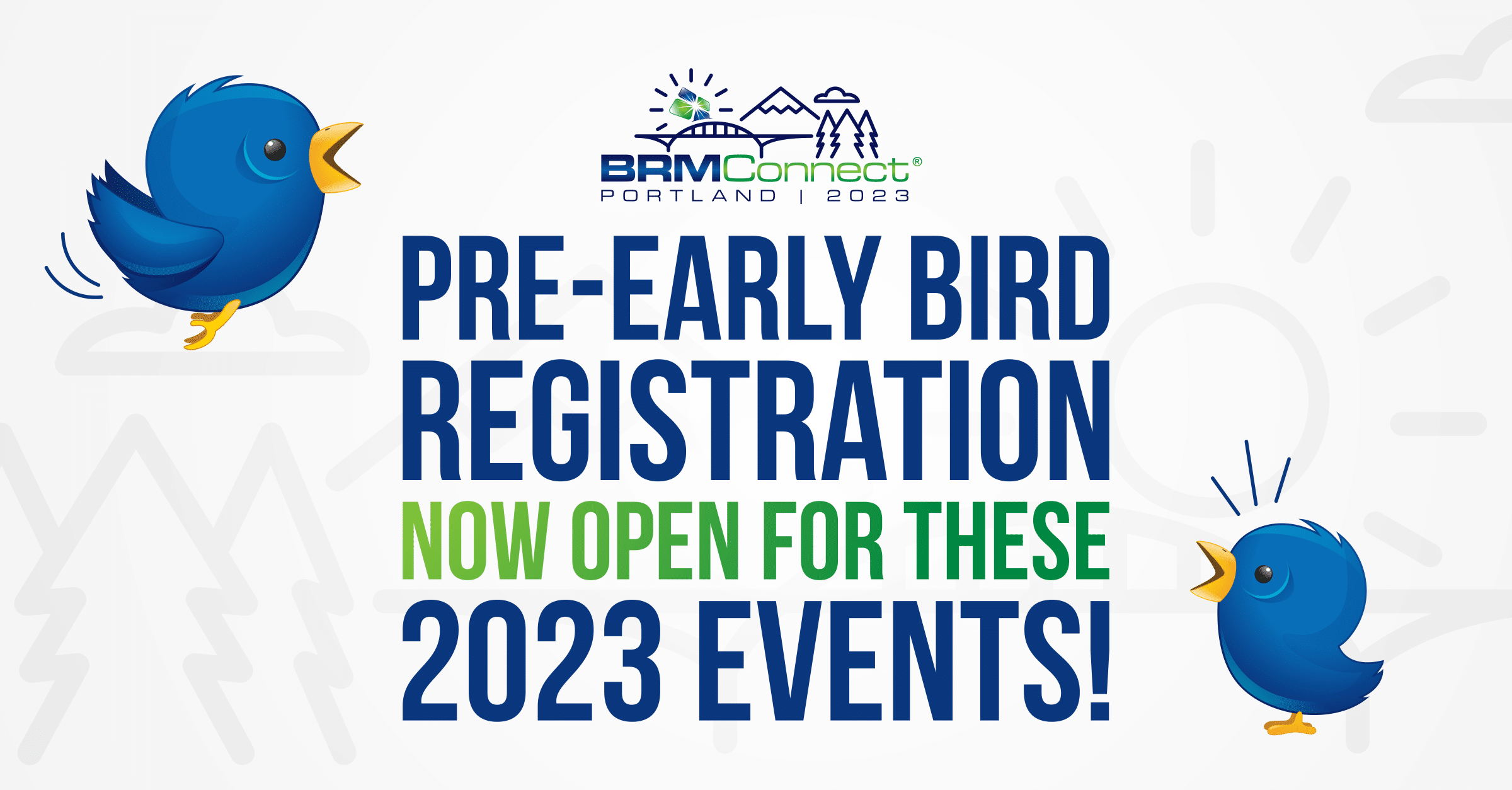 PreEarly Bird Registration is Now Open! BRM Institute